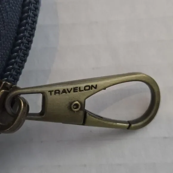 Travelon Anti-Theft RFID Passport Crossbody Bag Navy Blue Handbag Purse - Picture 4 of 13